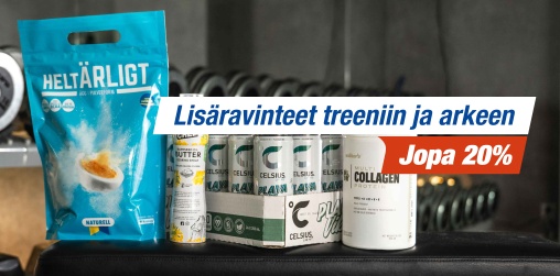 Lisravinteet ja elintarvikkeet jopa 20 %